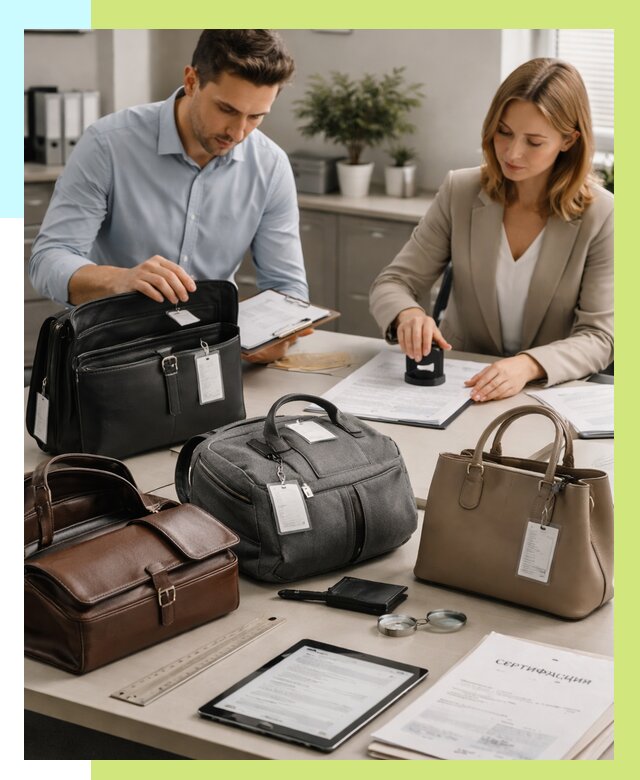 Сертификация сумок в Балтийске от 7646 руб. | Алешин-Блт