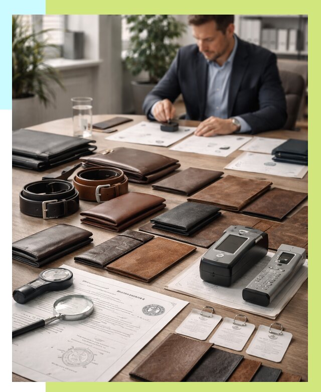 Сертификация кожаных изделий в Балтийске от 12234 р. | Алешин-Блт