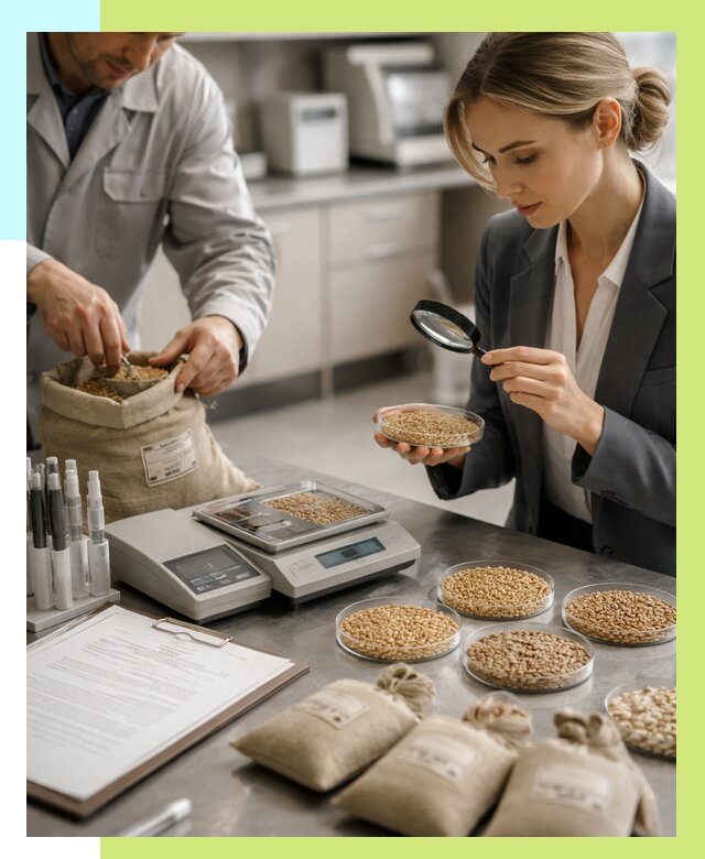 Сертификация зерна в Балтийске по цене от 15293 р. | Алешин-Блт