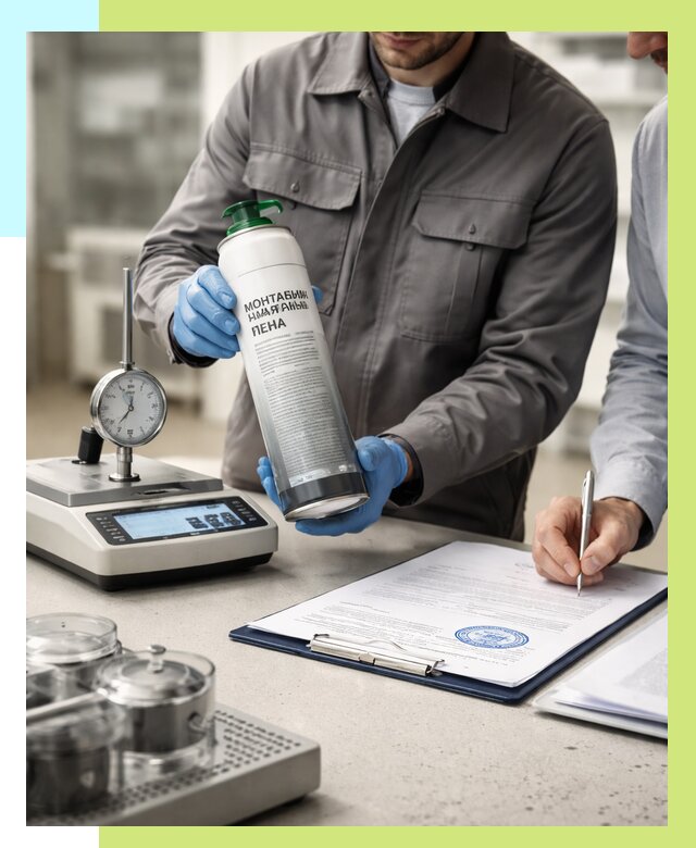 Сертификация монтажной пены в Балтийске от 15293 р. | Алешин-Блт