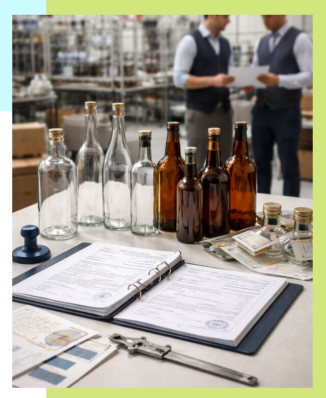 Сертификация стеклянных бутылок в Балтийске от 25488 р. | Алешин-Блт