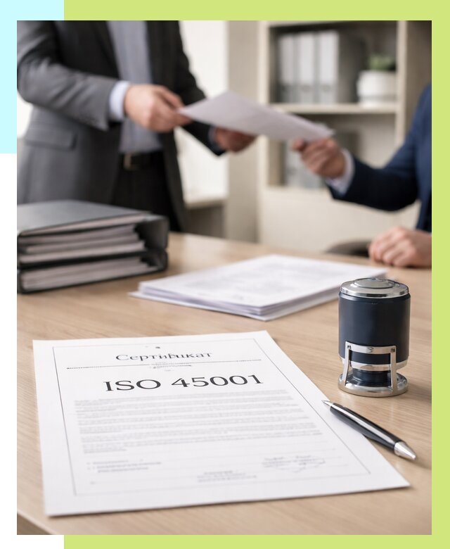 Сертификат ISO 45001 в Балтийске под ключ от 45878 р. | Алешин-Блт